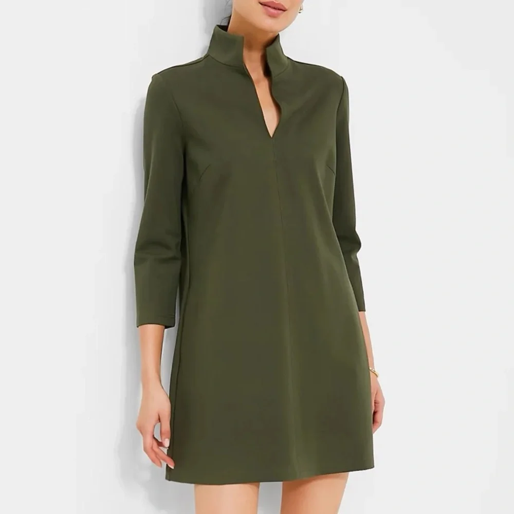 TUCKERNUCK Olive Green Ponte Clifton Dress - Picture 13 of 13